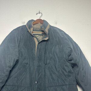 RFT Rainforest Puffer Full Zip Coat Jacket Men Outerwear M Green Quilted Lining